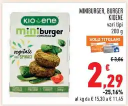 Conad MINIBURGER, BURGER KIOENE offerta