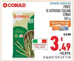 Conad PUNTE DI ASPARAGI ITALIANI CONAD offerta