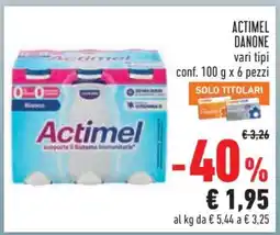 Conad ACTIMEL DANONE vari tipi offerta
