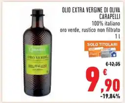 Conad Olio Extra Vergine di Oliva Carapelli offerta