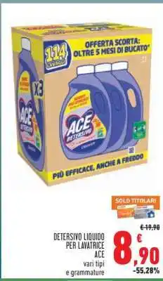 Conad DETERSIVO LIQUIDO PER LAVATRICE ACE offerta
