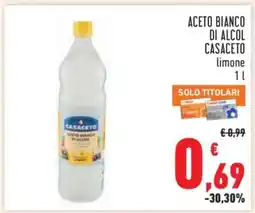 Conad ACETO BIANCO DI ALCOL CASACETO limone offerta