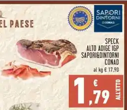 Conad SPECK ALTO ADIGE IGP SAPORI&DINTORNI CONAD offerta