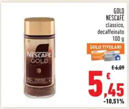 Conad GOLD NESCAFÉ offerta