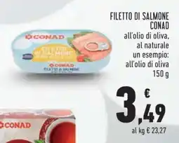 Conad Filetto di Salmone Conad offerta