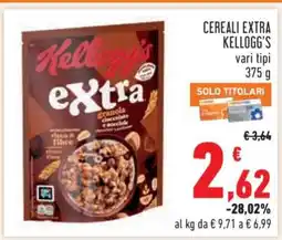 Conad Cereali Extra Kellogg's offerta