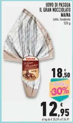 Conad Uovo di Pasqua Il Gran Nocciolato Maina offerta