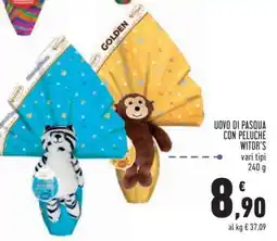 Conad UOVO DI PASQUA CON PELUCHE WITOR'S offerta