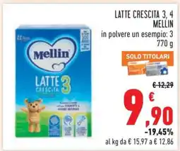 Conad Latte Crescita 3, 4 Mellin offerta