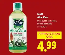 Lidl Matt Aloe Vera offerta