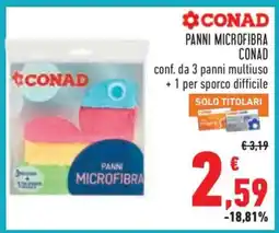 Conad PANNI MICROFIBRA CONAD offerta