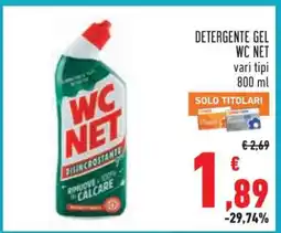 Conad DETERGENTE GEL WC NET offerta