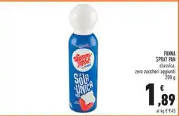 Conad PANNA SPRAY PAN offerta
