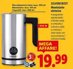 Lidl SILVERCREST Montalatte elettrico offerta