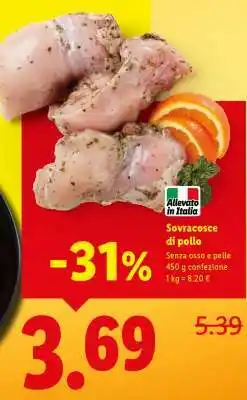 Lidl Sovracosce di pollo offerta