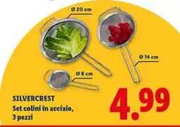 Lidl SILVERCREST Set colini in acciaio, 3 pezzi offerta