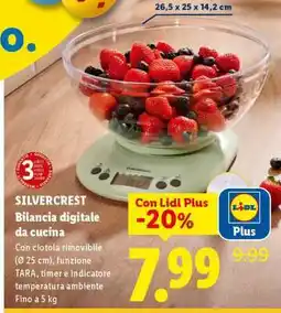 Lidl Silvercrest Bilancia digitale da cucina offerta