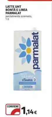 Coop LATTE UHT BONTÀ E LINEA PARMALAT offerta