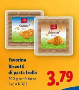Lidl Favorina Biscotti di pasta frolla offerta