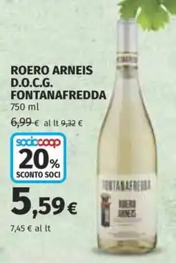 Coop ROERO ARNEIS D.O.C.G. FONTANAFREDDA offerta