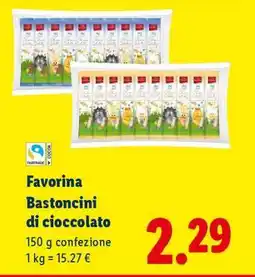 Lidl Favorina Bastoncini di cioccolato offerta