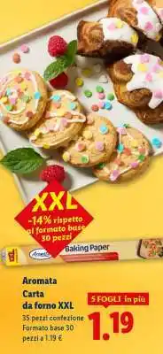 Lidl Aromata Carta da forno XXL offerta