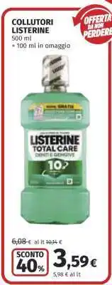 Coop COLLUTORI LISTERINE offerta