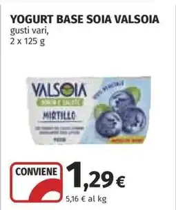 Coop YOGURT BASE SOIA VALSOIA offerta