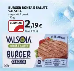 Coop BURGER BONTÀ E SALUTE VALSOIA offerta