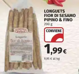 Coop LONGUETS FIOR DI SESAMO PIPINO & FINO offerta