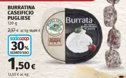 Coop Burratina Caseificio Pugliese offerta