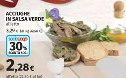 Coop Acciughe in Salsa Verde offerta