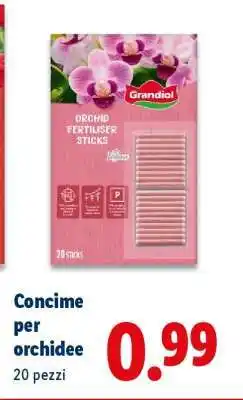 Lidl CONCIME PER ORCHIDEE offerta