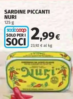 Coop Sardine Piccanti Nuri offerta