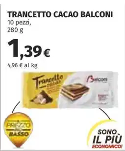 Coop Trancetto Cacao Balconi offerta