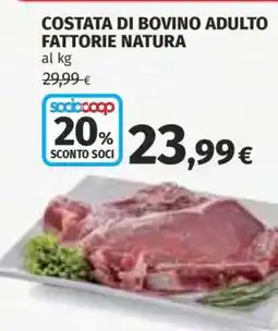 Coop Costata di Bovino Adulto Fattorie Natura offerta