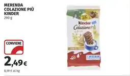 Coop MERENDA COLAZIONE PIÙ KINDER offerta