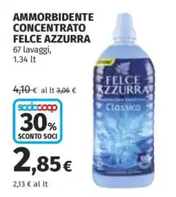 Coop Ammorbidente Concentrato Felce Azzurra offerta