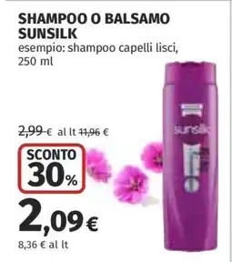 Coop Shampoo o Balsamo Sunsilk offerta