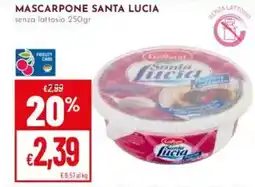 Pan Mascarpone santa lucia senza lattosio offerta