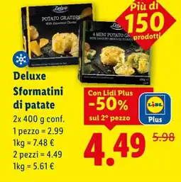 Lidl Deluxe Sformatini di patate offerta