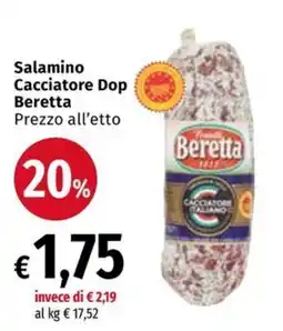 Carrefour Express Salamino Cacciatore Dop Beretta offerta