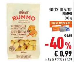 Conad Gnocchi di patate RUMMO offerta