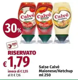 Carrefour Express Salse Calvè Maionese/Ketchup offerta