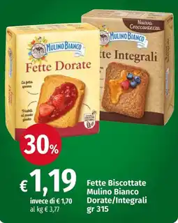 Carrefour Express Fette Biscottate Mulino Bianco Dorate/Integrali offerta