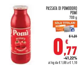 Conad Passata di pomodorq POMI offerta
