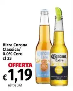 Carrefour Express Birra Corona Classica/ 0.0% Cero offerta