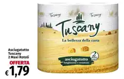 Carrefour Express Asciugatutto Tuscany 2 Maxi Rotoli offerta