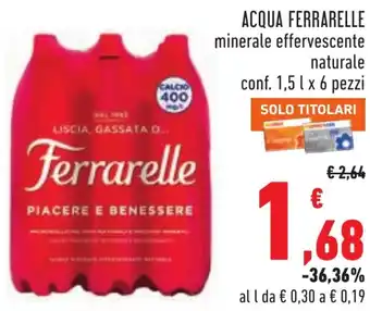ACQUA FERRARELLE minerale effervescente naturale conf. 1,51 x 6 pezzi