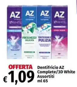 Carrefour Express Dentifricio AZ Complete/3D White offerta